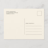 Eukalyptus Floral Sunflower Script-Brautparty Einladungspostkarte (Rückseite)