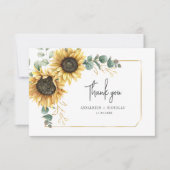 Eukalyptus floral Vielen Dank Mitteilungskarte (Vorderseite)