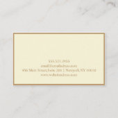 Eukalyptus floral visitenkarte (Rückseite)