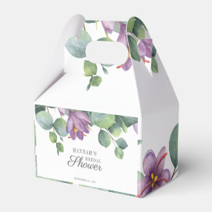 Eukalyptus Floral Watercolor Script-Brautparty Geschenkschachtel