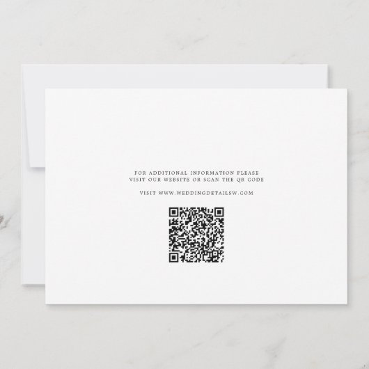 Eukalyptus floral Website QR Code Save The Date (Rückseite)