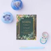 Eukalyptus FLORAL WEDD Rustic Lace INVI Flyer (Einzeln)