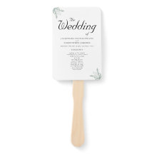 Eukalyptus Floral Wedding Ceremony Program