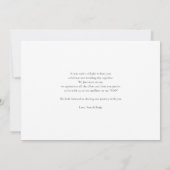 Eukalyptus floral Wedding Dankeskarte (Rückseite)