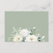 Eukalyptus Floral Wedding Details Begleitkarte (Rückseite)