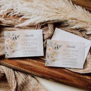 Eukalyptus Floral Wedding Details Begleitkarte