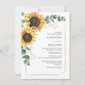 Eukalyptus floral Wedding Einladung (Vorderseite)