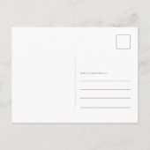 Eukalyptus floral Wedding Einladungspostkarte (Rückseite)