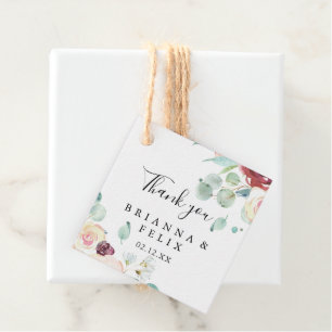Eukalyptus Floral Wedding Geschenkanhänger