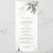 Eukalyptus Floral Wedding Menu Menükarte (Vorderseite)