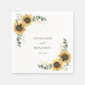 Eukalyptus floral Wedding Paper Serviette (Vorderseite)