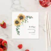 Eukalyptus floral Wedding Paper Serviette (Beispiel)