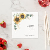 Eukalyptus floral Wedding Paper Serviette (Beispiel)