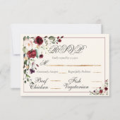 Eukalyptus floral Wedding RSVP Card Karte (Vorderseite)