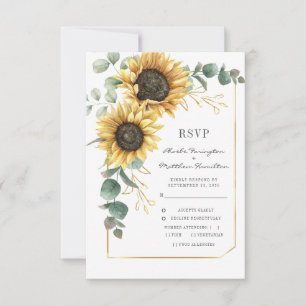 Eukalyptus floral Wedding RSVP Karte