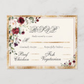 Eukalyptus floral Wedding RSVP Postkarte (Vorderseite)