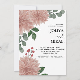 Eukalyptus floral Wedding Save The Date