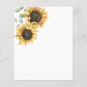Eukalyptus floral Wedding Sunflower (Rückseite)