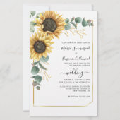 Eukalyptus floral Wedding Sunflower (Vorderseite)