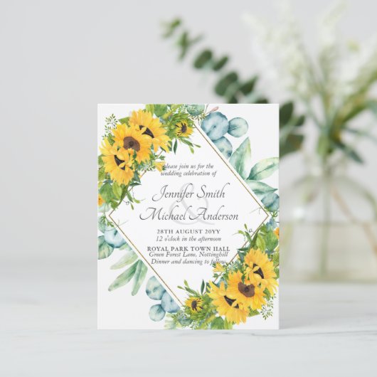 Eukalyptus florale Blätter Hochzeitsfeier (Stehend Vorderseite)