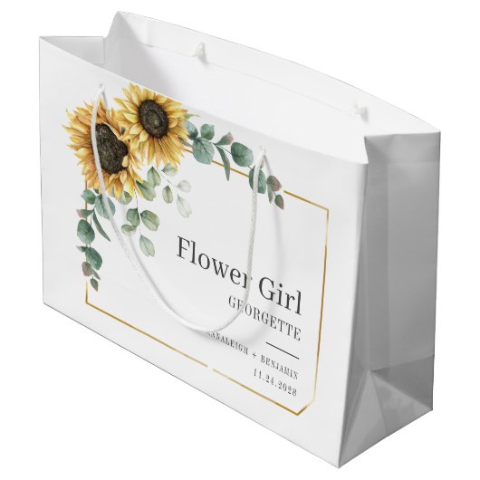 Eukalyptus florale Blütenmühle Große Geschenktüte (Rückseite Schrägansicht)