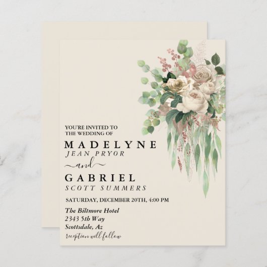 Eukalyptus florale Creme (Vorne/Hinten)