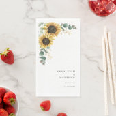 Eukalyptus florale Hochzeitsempfehlung Serviette (Beispiel)