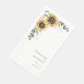 Eukalyptus florale Hochzeitsempfehlung Serviette (Ecke)