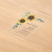 Eukalyptus florales Brautparty Acryleinladungen (Ablage )