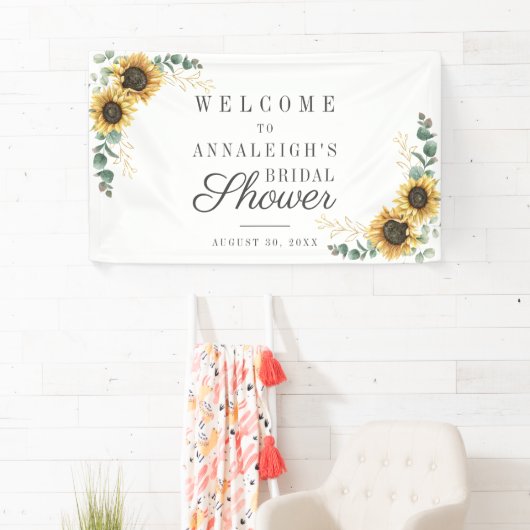 Eukalyptus florales Brautparty Banner (Insitu)