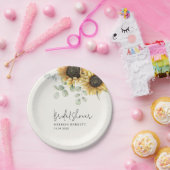 Eukalyptus florales Brautparty Pappteller (Party)