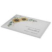 Eukalyptus florales Brautparty Schneidebrett (Ecke)