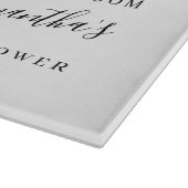 Eukalyptus florales Brautparty Schneidebrett (Ecke)