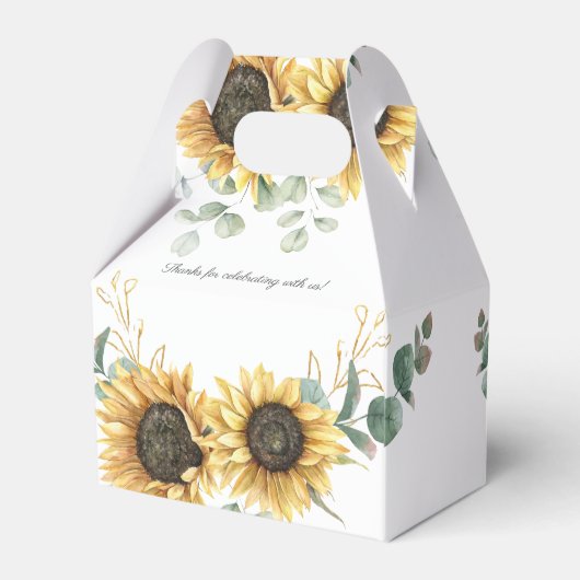 Eukalyptus florales Script-Brautparty Geschenkschachtel (Rückseite)