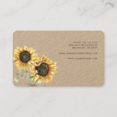 Eukalyptus Florist eine blühende Blüte Visitenkarte (Rückseite)