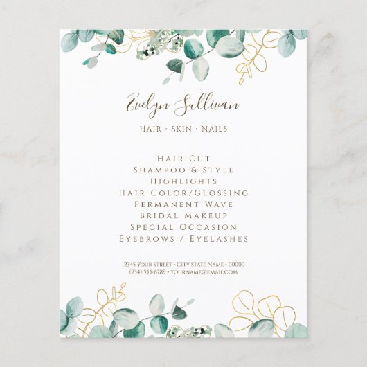 Eukalyptus-Flyer Flyer (Vorne)