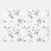 Eukalyptus Foliage Baby/Brautparty Paper Sheet Geschenkpapier Set (Vorderseite 3)