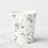 Eukalyptus Foliage Baby oder Brautparty Paper Cup Pappbecher (Links)