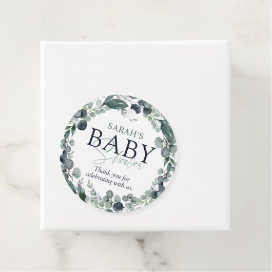 Eukalyptus Foliage Babydusche Geschenkanhänger (Beispiel)
