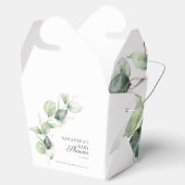 Eukalyptus Foliage Babydusche Geschenkschachtel (Geöffnet)