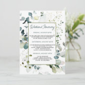 Eukalyptus Foliage Bachelorette Wochenendreise Einladung (Stehend Vorderseite)