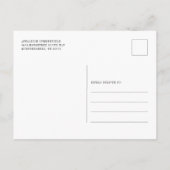 Eukalyptus Foliage Botanische Landeshochzeit Einladungspostkarte (Rückseite)