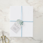 Eukalyptus foliage Brautparty danke Geschenkanhänger (Mit Garn)