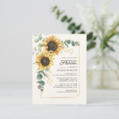 Eukalyptus Foliage-Brautparty Einladung (Stehend Vorderseite)