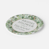 Eukalyptus Foliage-Brautparty Pappteller (Schrägansicht)