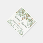 Eukalyptus Foliage-Brautparty Serviette (Ecke)