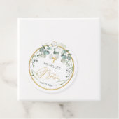 Eukalyptus Foliage Cross Baptisc Geschenkanhänger (Beispiel)