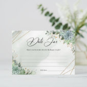 Eukalyptus foliage Date Jar Card Begleitkarte (Stehend Vorderseite)