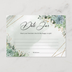 Eukalyptus foliage Date Jar Card Begleitkarte