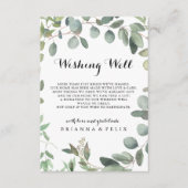 Eukalyptus Foliage Delight Hochzeit wünschend gut Begleitkarte (Vorderseite)